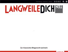 Tablet Screenshot of langweiledich.net